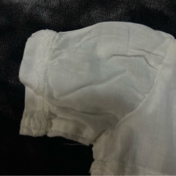 Vintage White Infant Dress with Pink Floral Embroidery - Picture 3 of 8